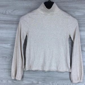 Madewell Bubble Sleeve Turtleneck Sweater Size XS